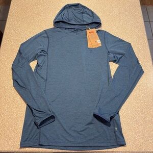 NWT Fjallraven Abisko Sun Hoodie Indigo Blue Men’s Small (S) $95